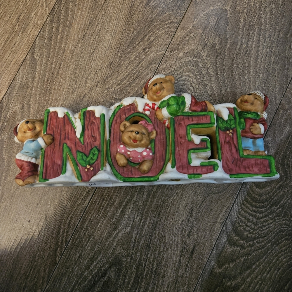 Bear NOEL Candle Holder